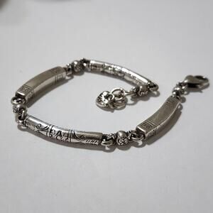 BRIGHTON SCROLLED silver‎ plated bracelet